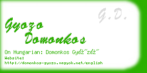 gyozo domonkos business card